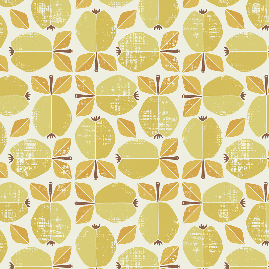 Under the Apple Tree by the 1/4 Yard - Apple Yellow