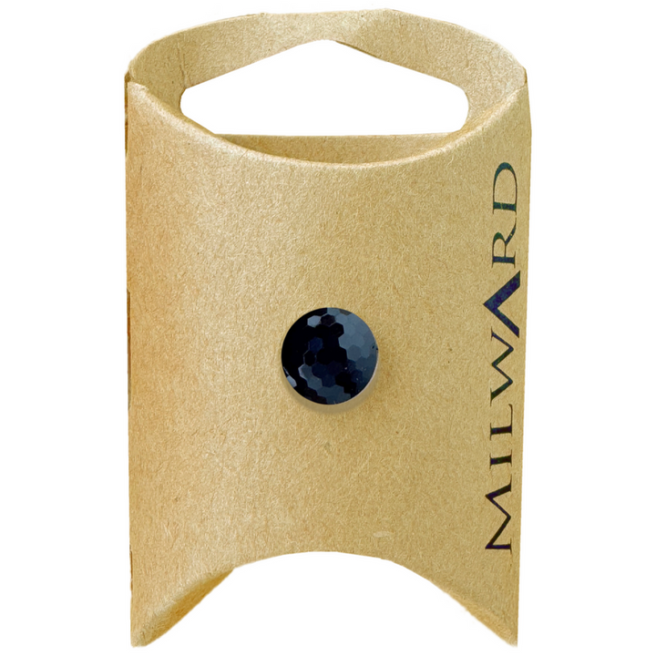 Milward Black Shank Diamond Cut Button