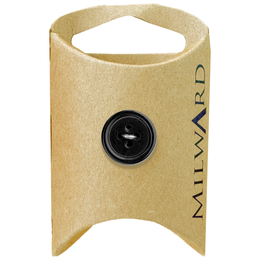 Milward Black 4-Hole Simple Button