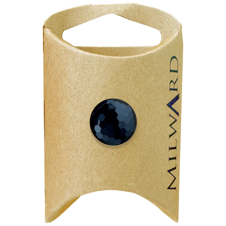 Milward Black Shank Diamond Cut Button