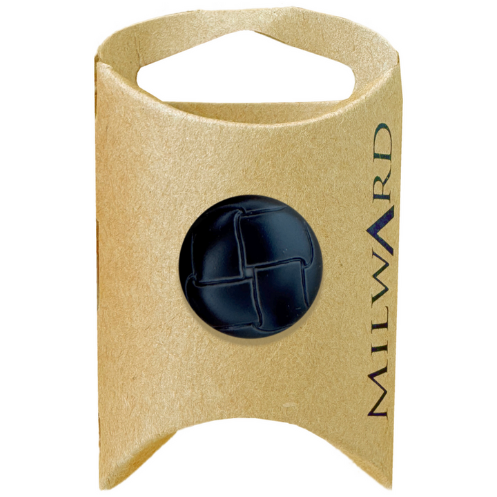 Milward Black Faux Leather Button