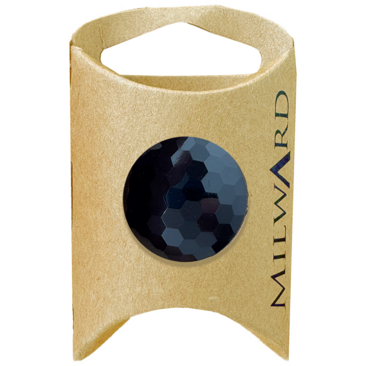 Milward Black Shank Diamond Cut Button