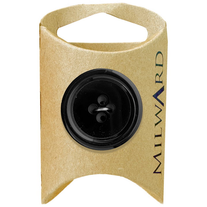 Milward Black 4-Hole Simple Button