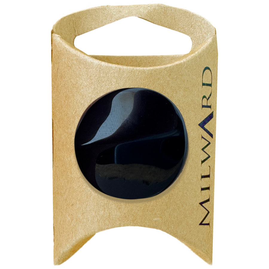 Milward Black 30mm 2-Sided Button
