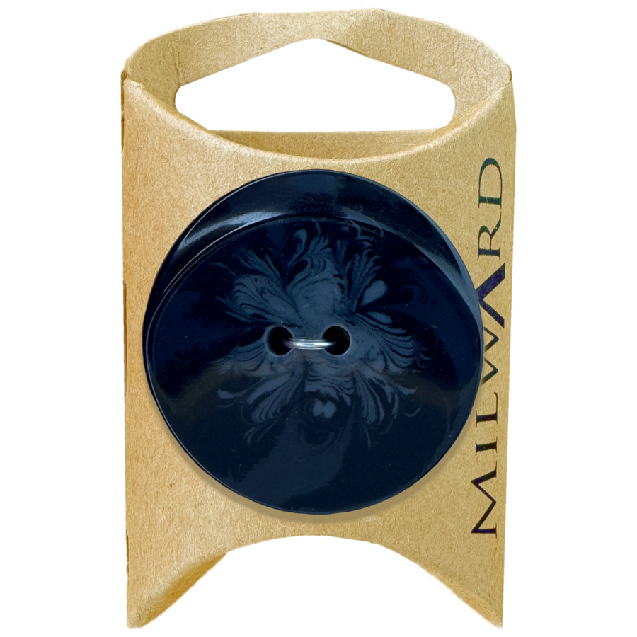 Milward Black 38mm 2-Hole Coat Button