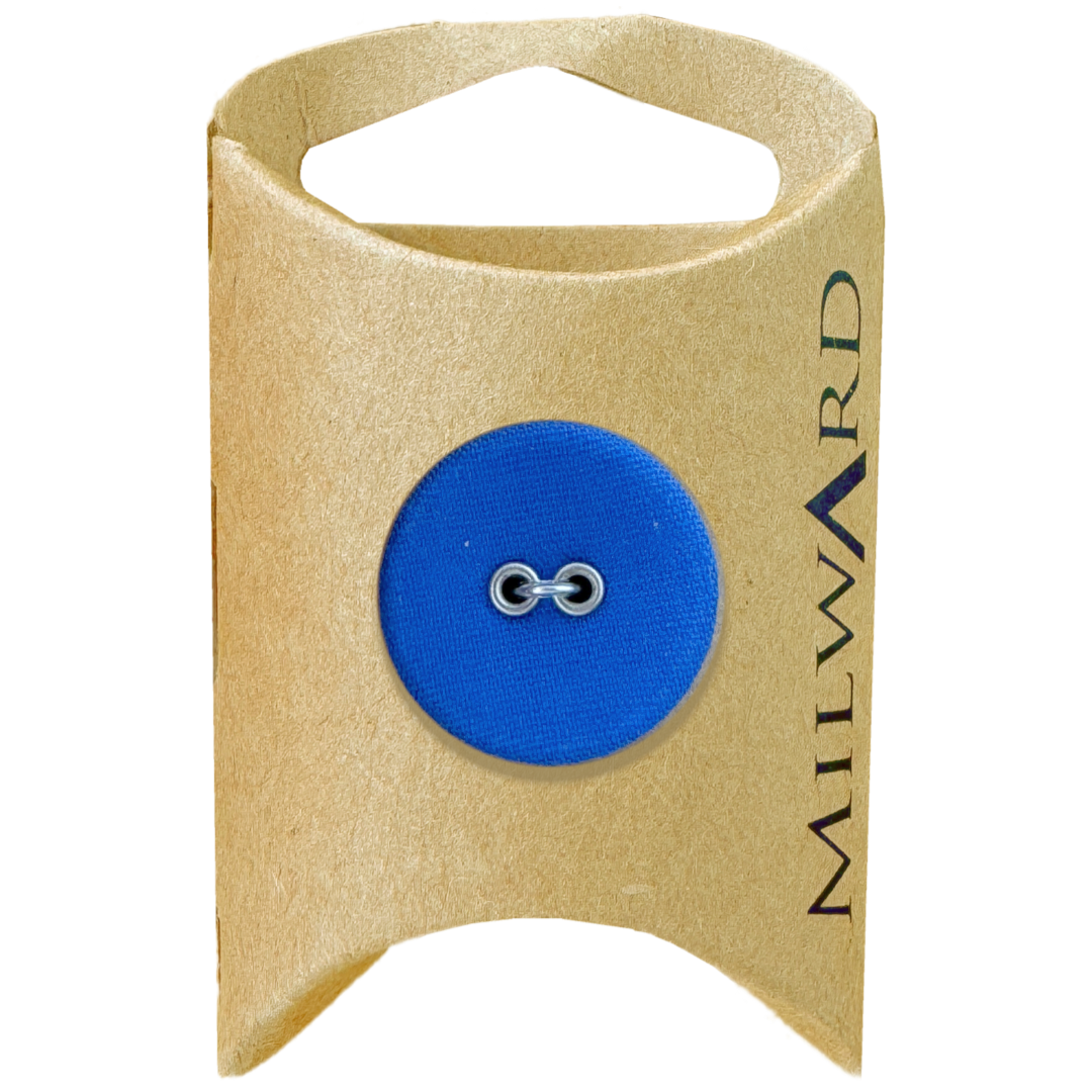 Milward Blue 20mm 2-Hole Jersey Button