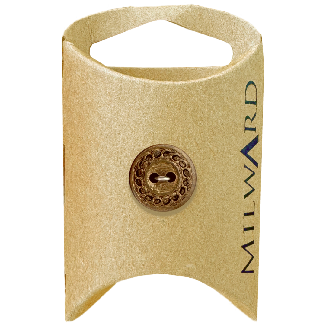 Milward Brass 15mm ABS 2-Hole Rope Edge Button