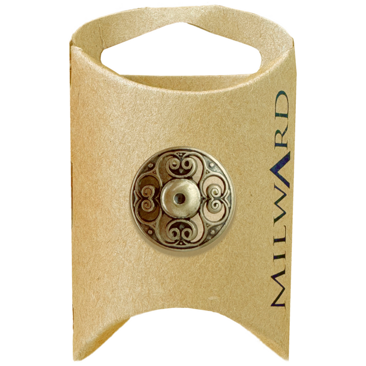 Milward Bronze Metal Shank Filigree Button