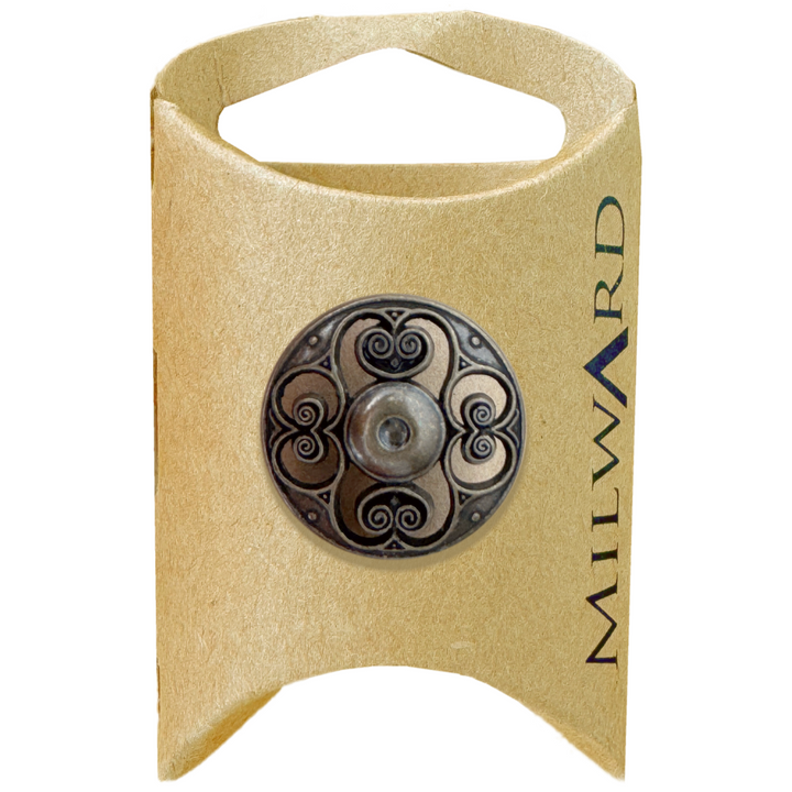 Milward Bronze Metal Shank Filigree Button