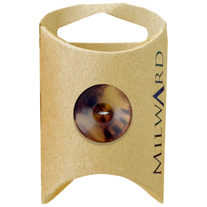 Milward Brown Polyester 4-Hole Tortoise Shell Button