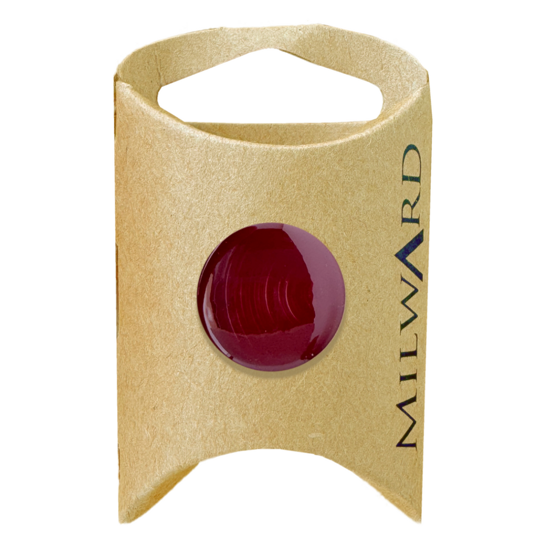 Milward Burgundy Nylon Shank Radial Button