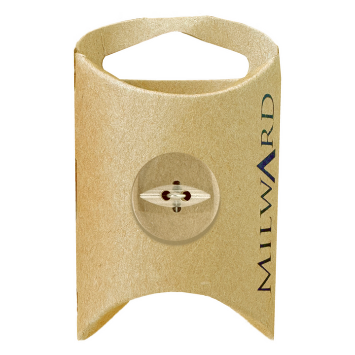 Milward Clear 2-Hole Fisheye Button