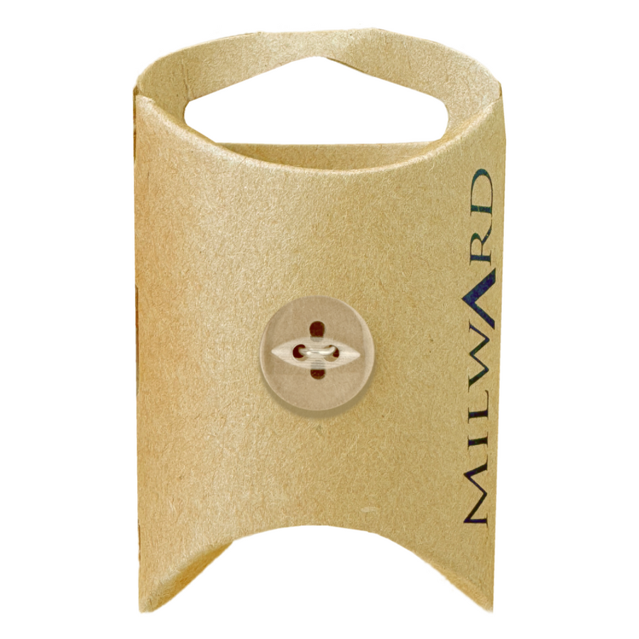Milward Clear 2-Hole Fisheye Button