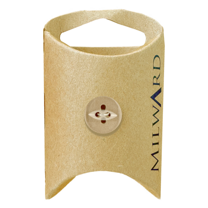 Milward Clear 2-Hole Fisheye Button