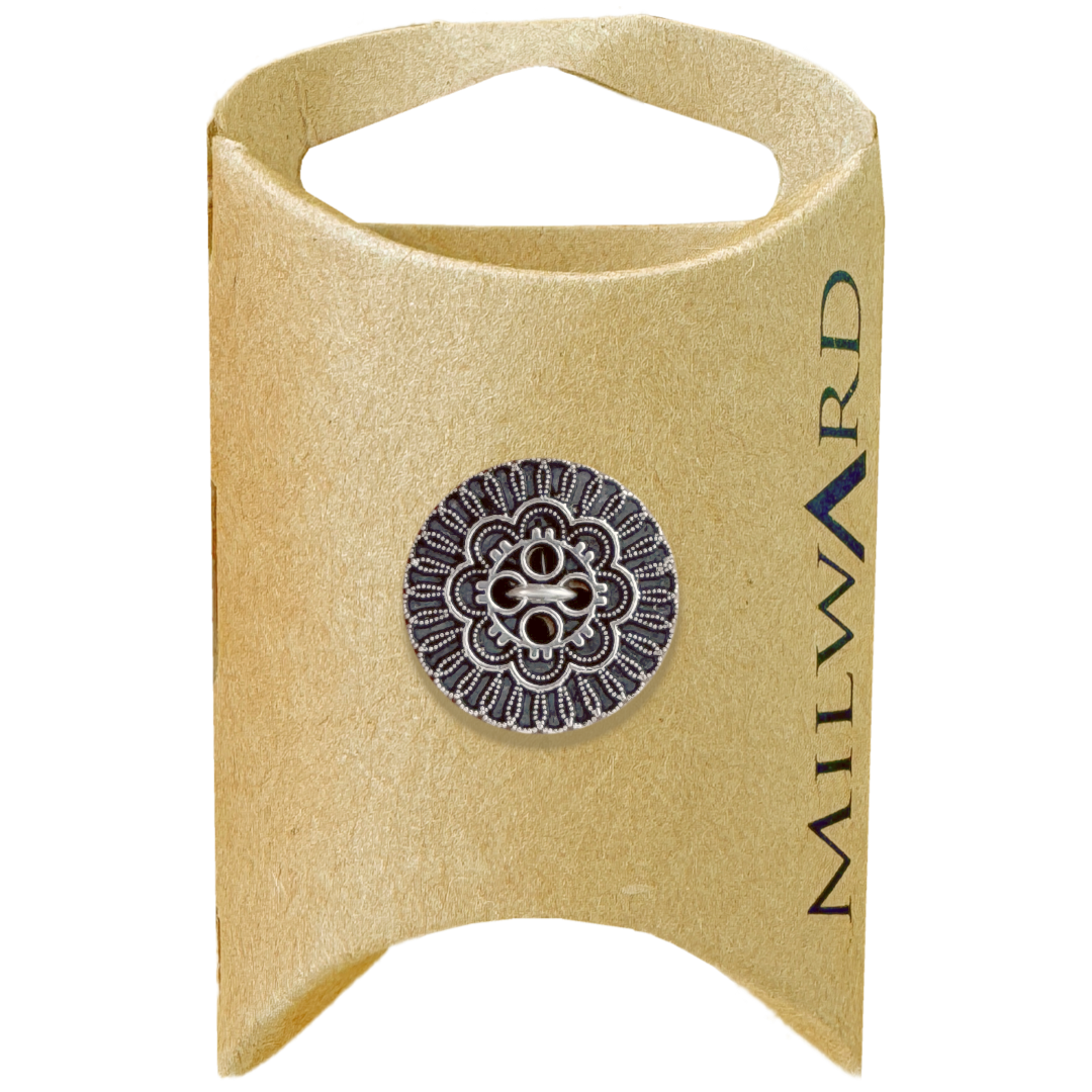 Milward Copper Metal 4-Hole Flower Button