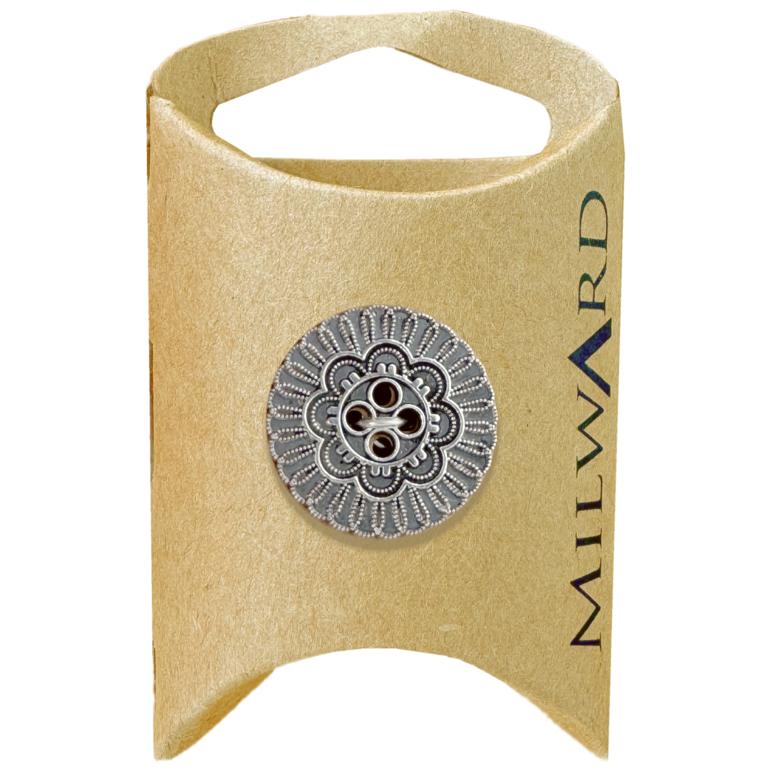 Milward Copper Metal 4-Hole Flower Button