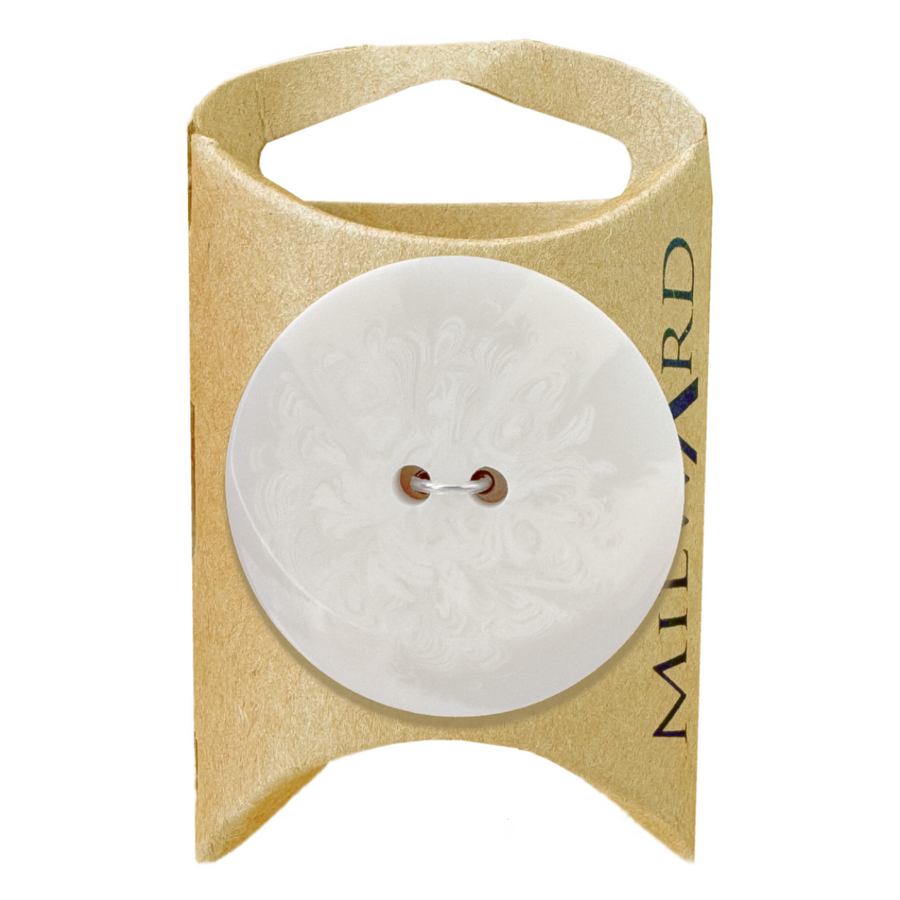 Milward Cream 38mm 2-Hole Coat Button