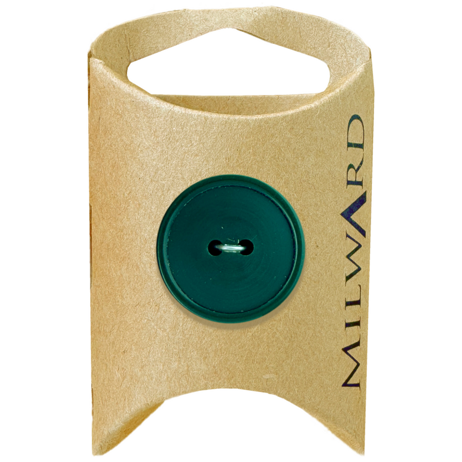 Milward Dark Green 2-Hole Basic Button