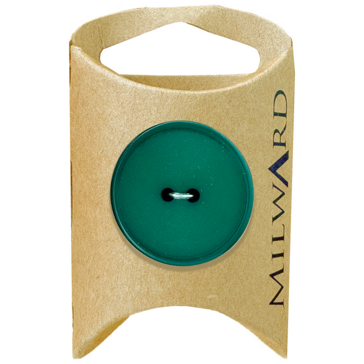Milward Dark Green 2-Hole Basic Button