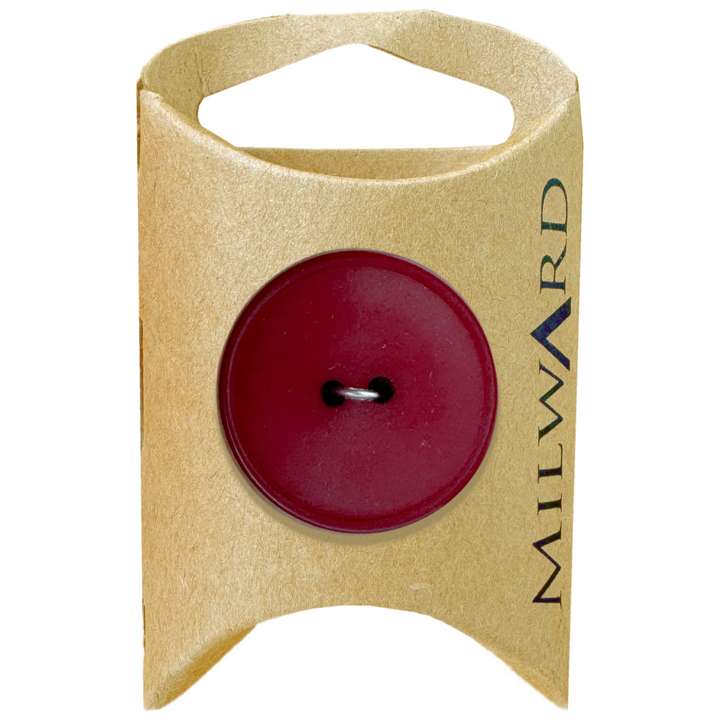 Milward Dark Red Nylon 2-Hole Basic Button