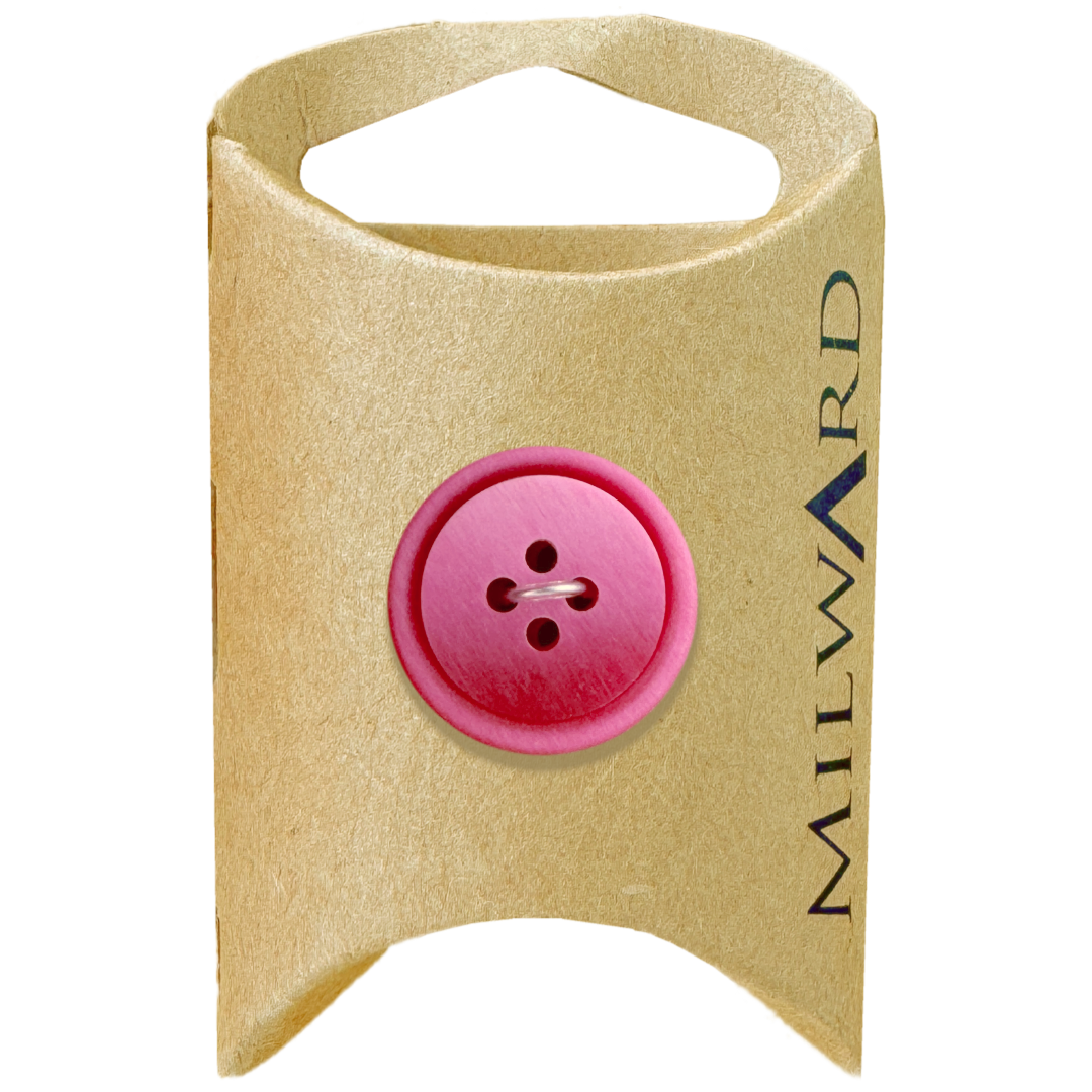 Milward Fuchsia Polyester 4-Hole Ombre Button