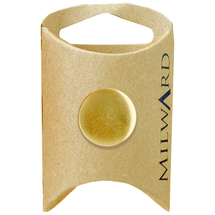 Milward Gold Brass Shiny Shank Button