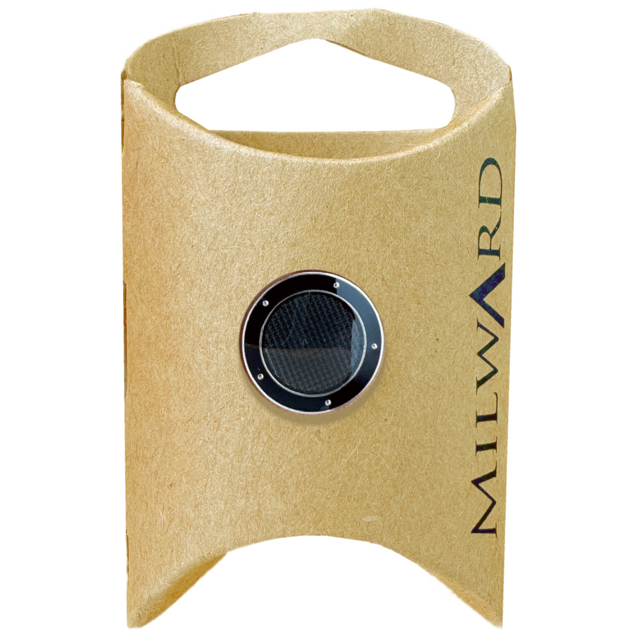 Milward Grey 15mm Metal Shank Net Button