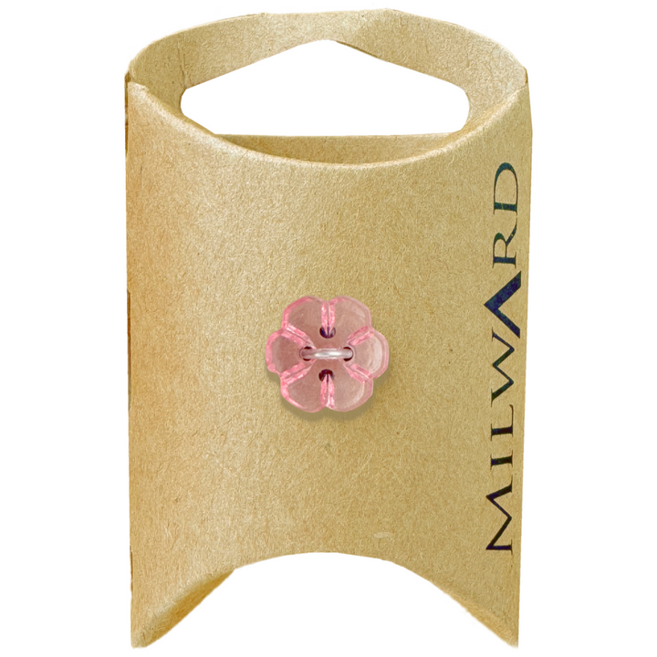 Milward Hot Pink Nylon 2-Hole Flower Button