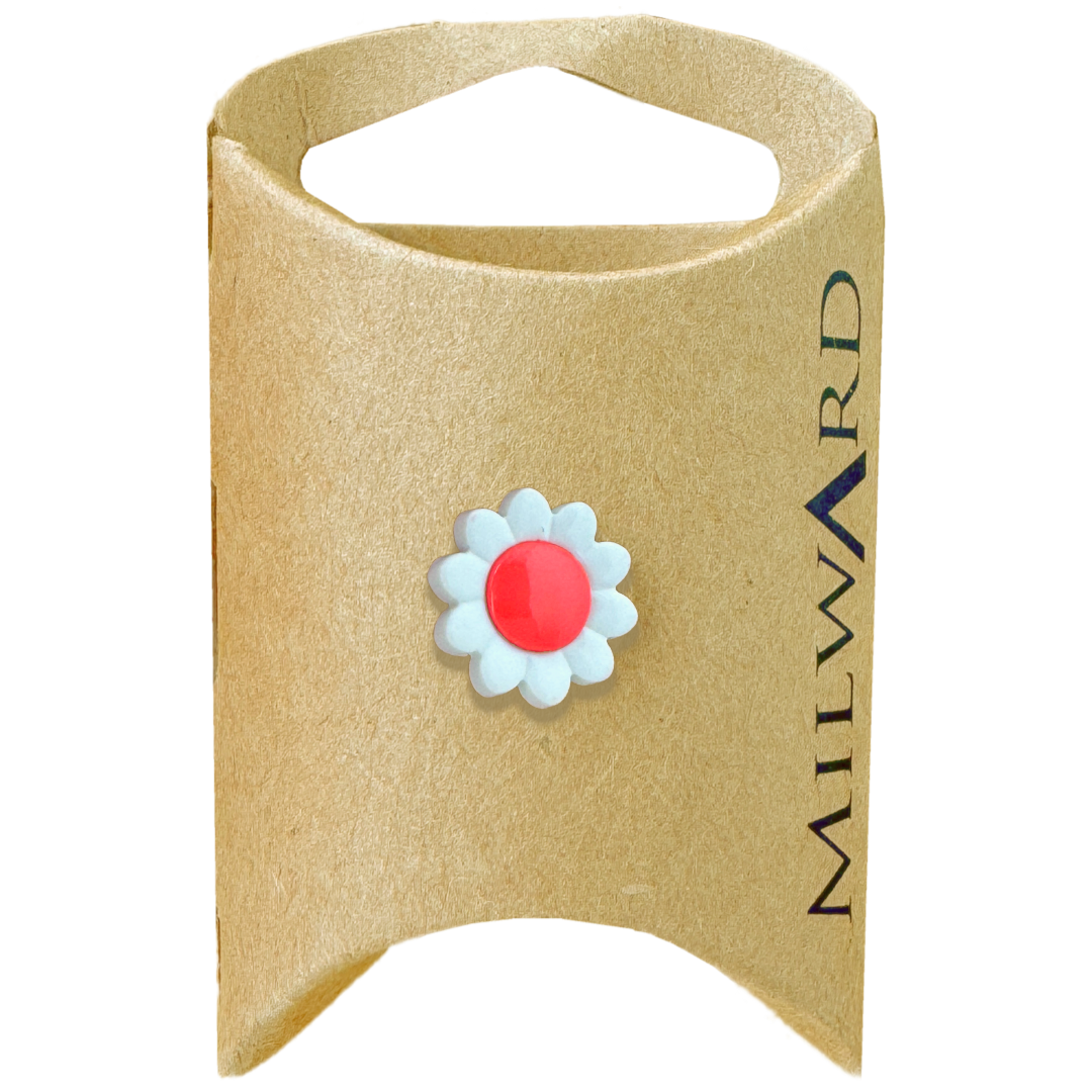 Milward Hot Pink 14mm Shank Flower Button