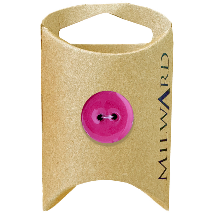 Milward Hot Pink Coconut Epoxy 2-Hole Button