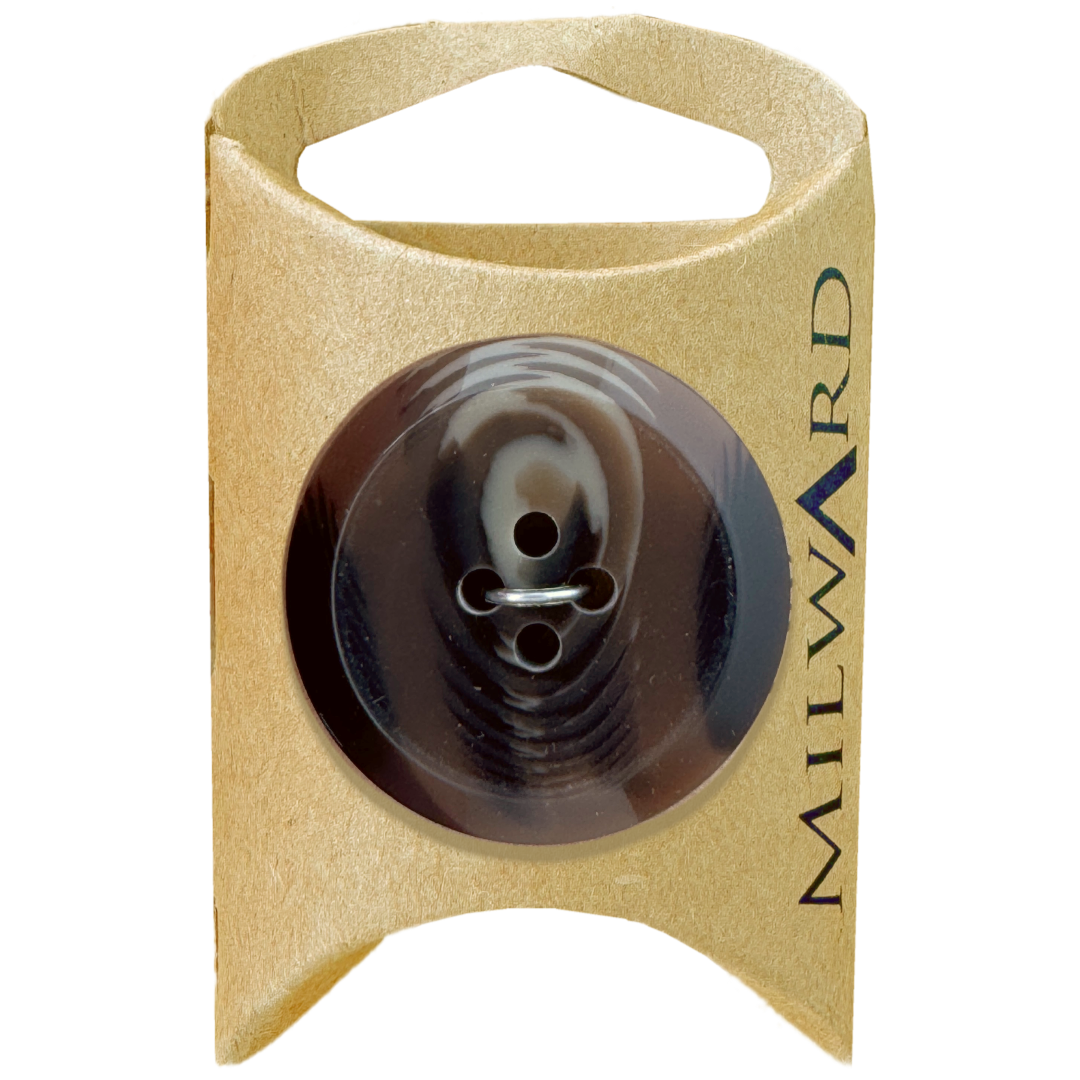 Milward Light Brown 33mm Acrylic 4-Hole Button