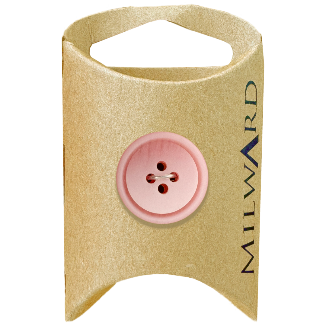 Milward Light Pink Polyester 4-Hole Ombre Button