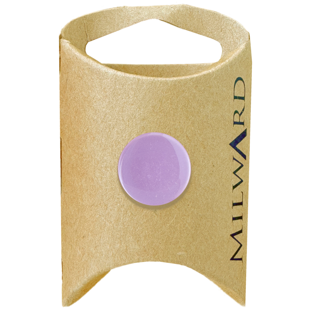 Milward Lilac Polyester Flat Shank Button