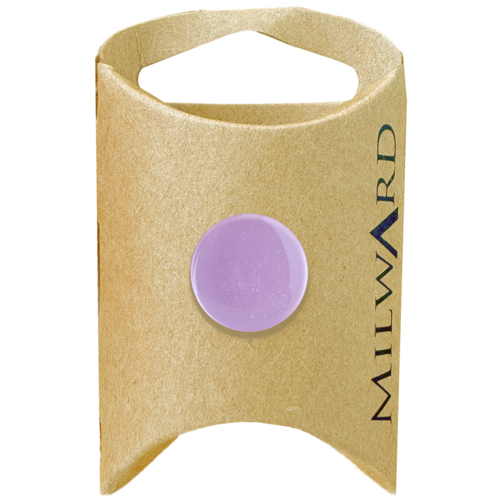 Milward Lilac Polyester Flat Shank Button