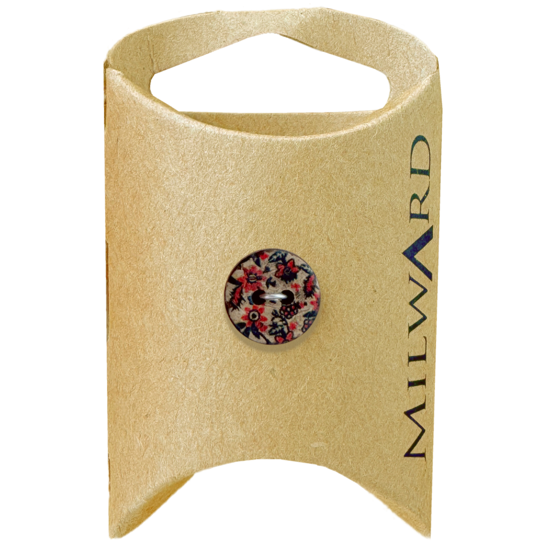 Milward Natural Coconut 2-Hole Floral Button