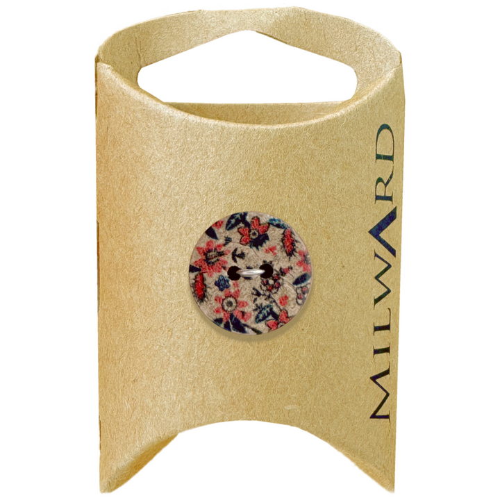Milward Natural Coconut 2-Hole Floral Button