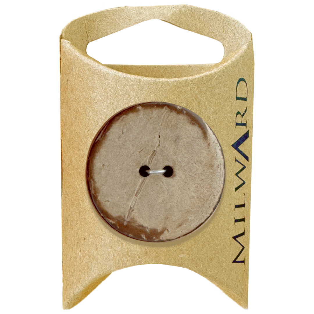 Milward Natural Coconut 2-Hole Round Button