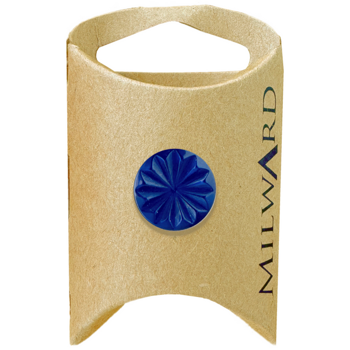 Milward Navy Shank Flower Cut Button