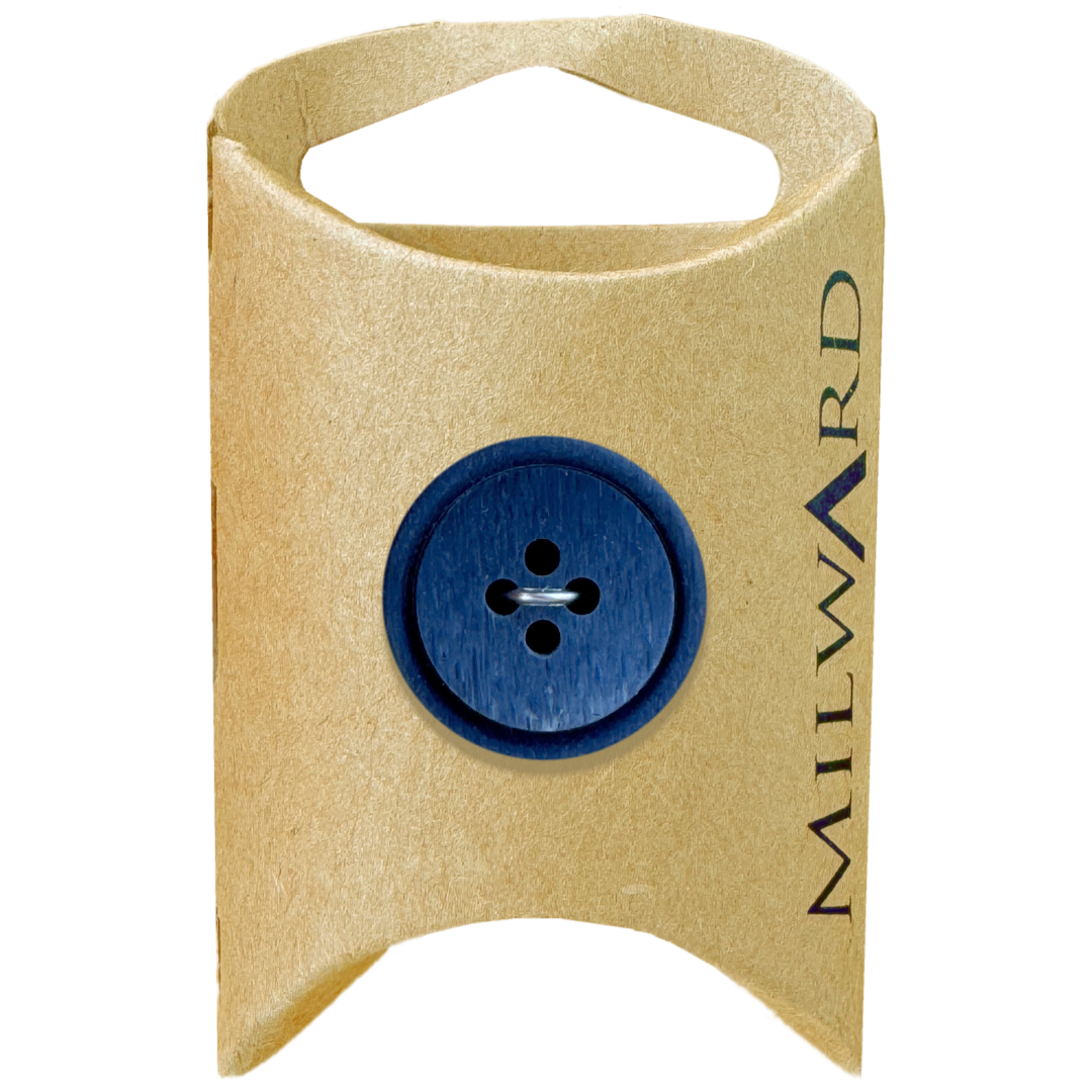 Milward Navy Polyester 4-Hole Ombre Button