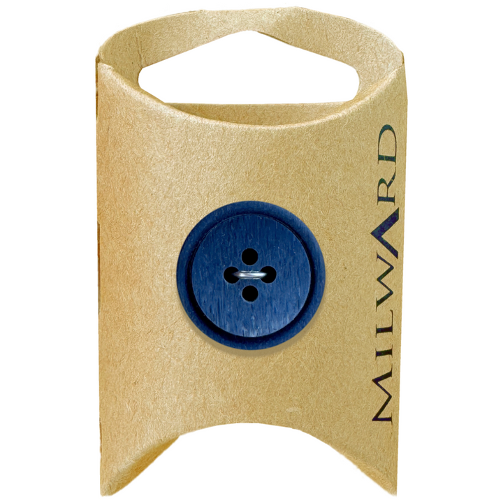 Milward Navy Polyester 4-Hole Ombre Button