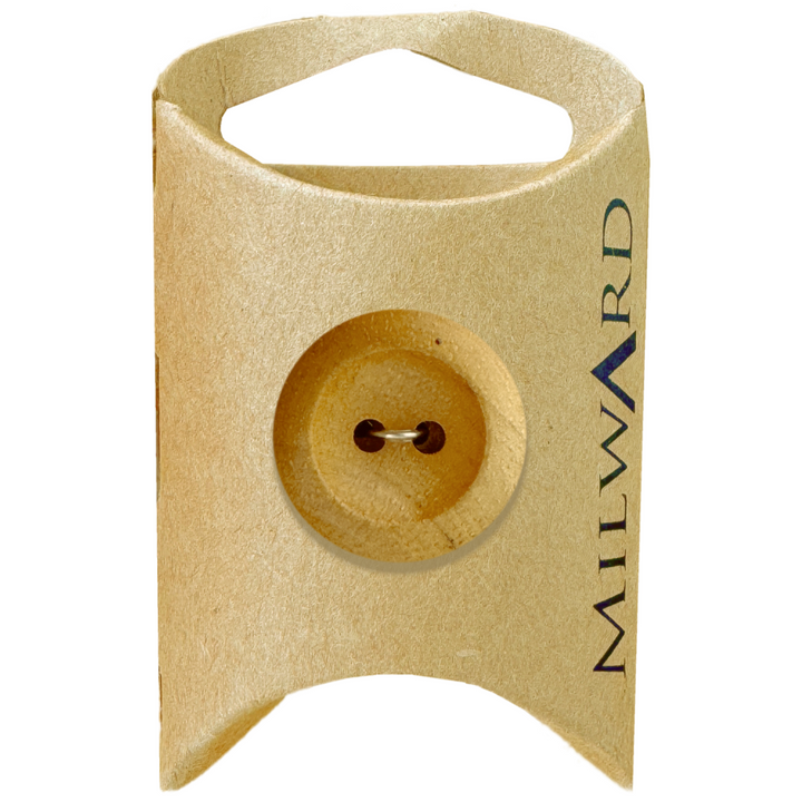 Milward Olive Wooden 2-Hole Rimmed Button