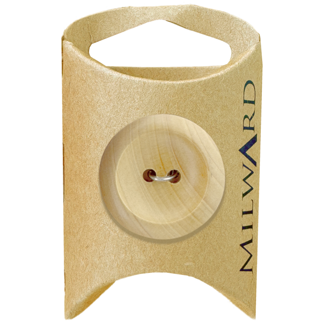 Milward Olive Wooden 2-Hole Rimmed Button