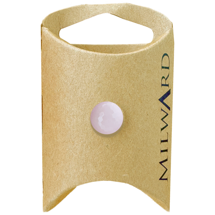 Milward Pink Nylon Shank Diamond Cut Button