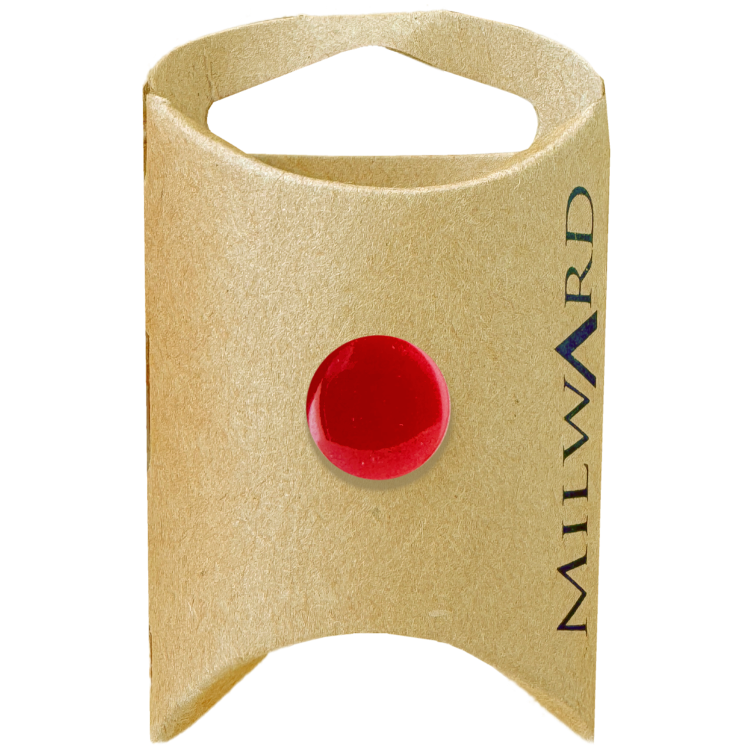 Milward Red Polyester Shank Button