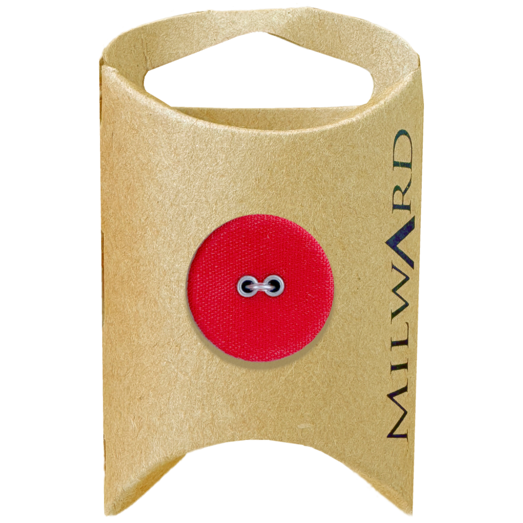 Milward Red 20mm Nylon 2-Hole Jersey Button