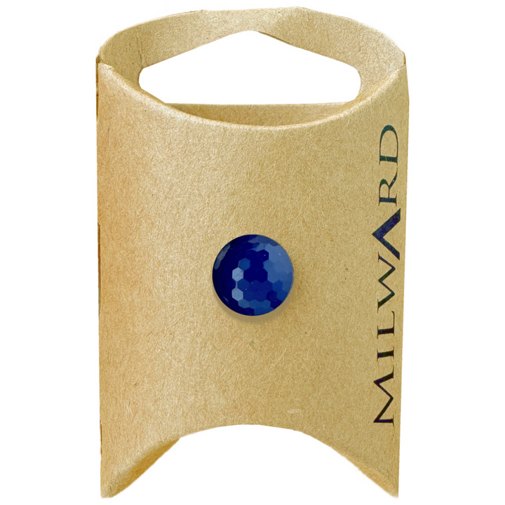 Milward Royal Blue Shank Diamond Cut Button