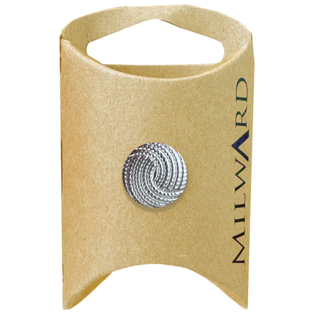Milward Silver Rope Shank Button