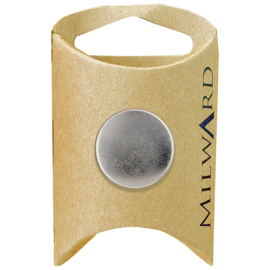 Milward Silver 19mm Shank Suit Button