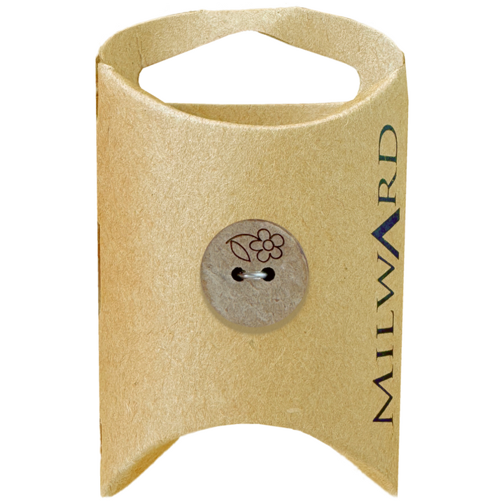 Milward Tan Coconut 2-Hole Daisy Button