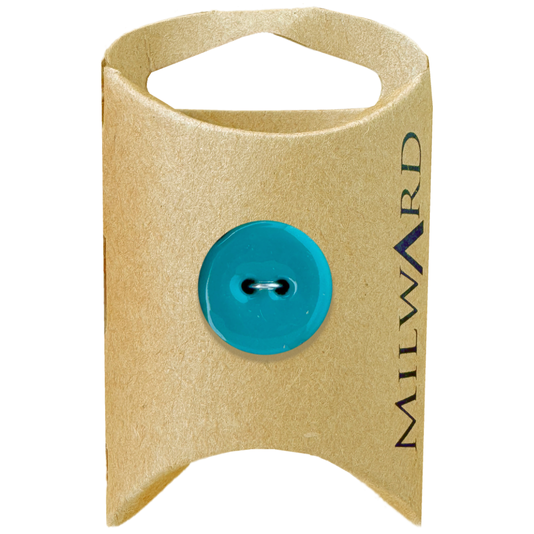 Milward Turquoise Coconut 2-Hole Button